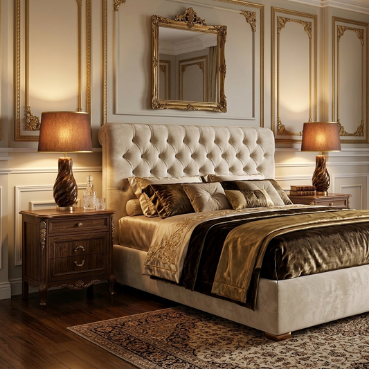 Elegant Swirl Ceramic Table Lamp with Brown Shade (Pair)