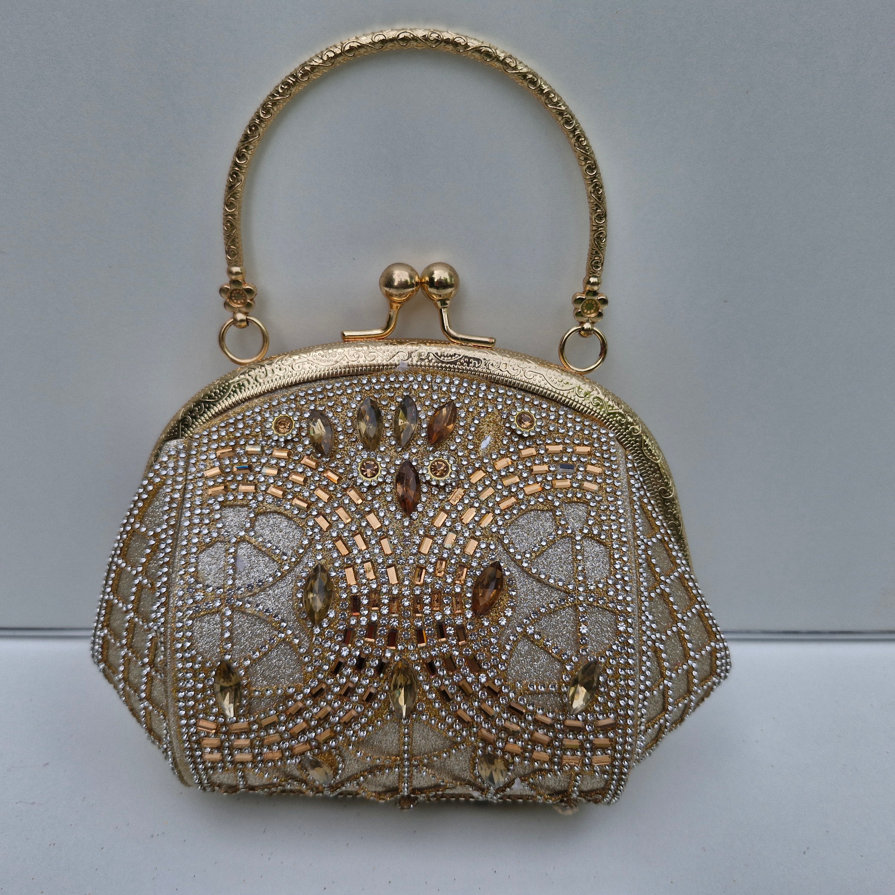 Silk Leaf Fancy Clutch 01