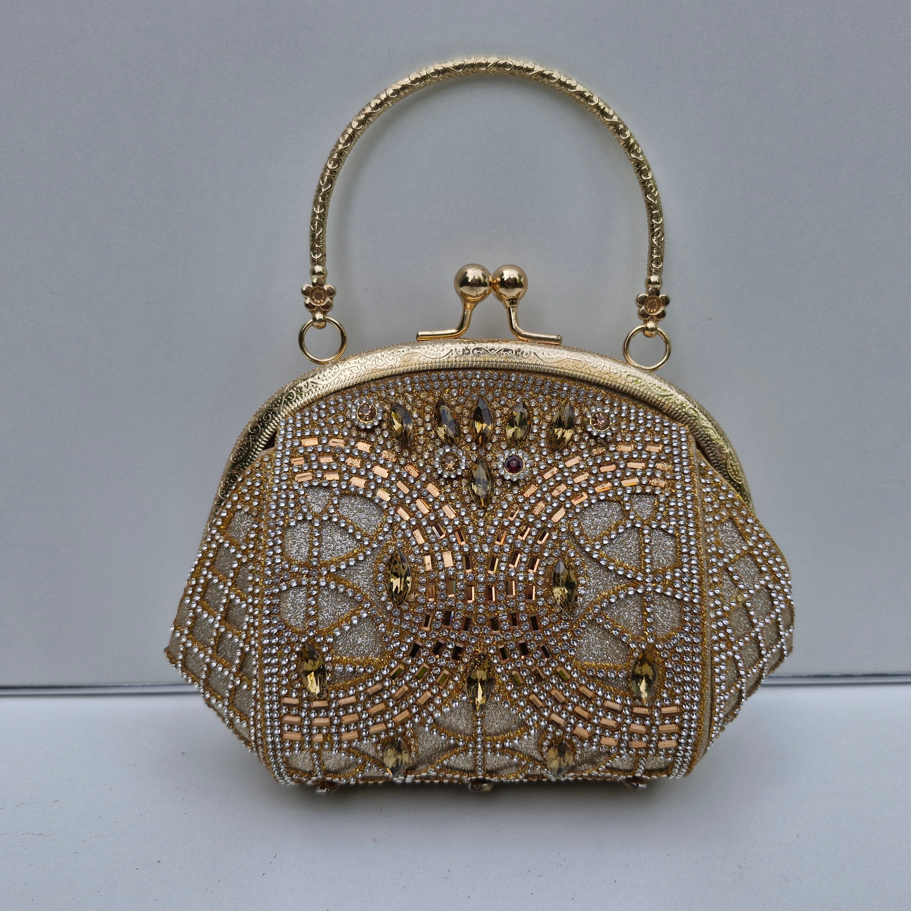 Silk Leaf Fancy Clutch 01