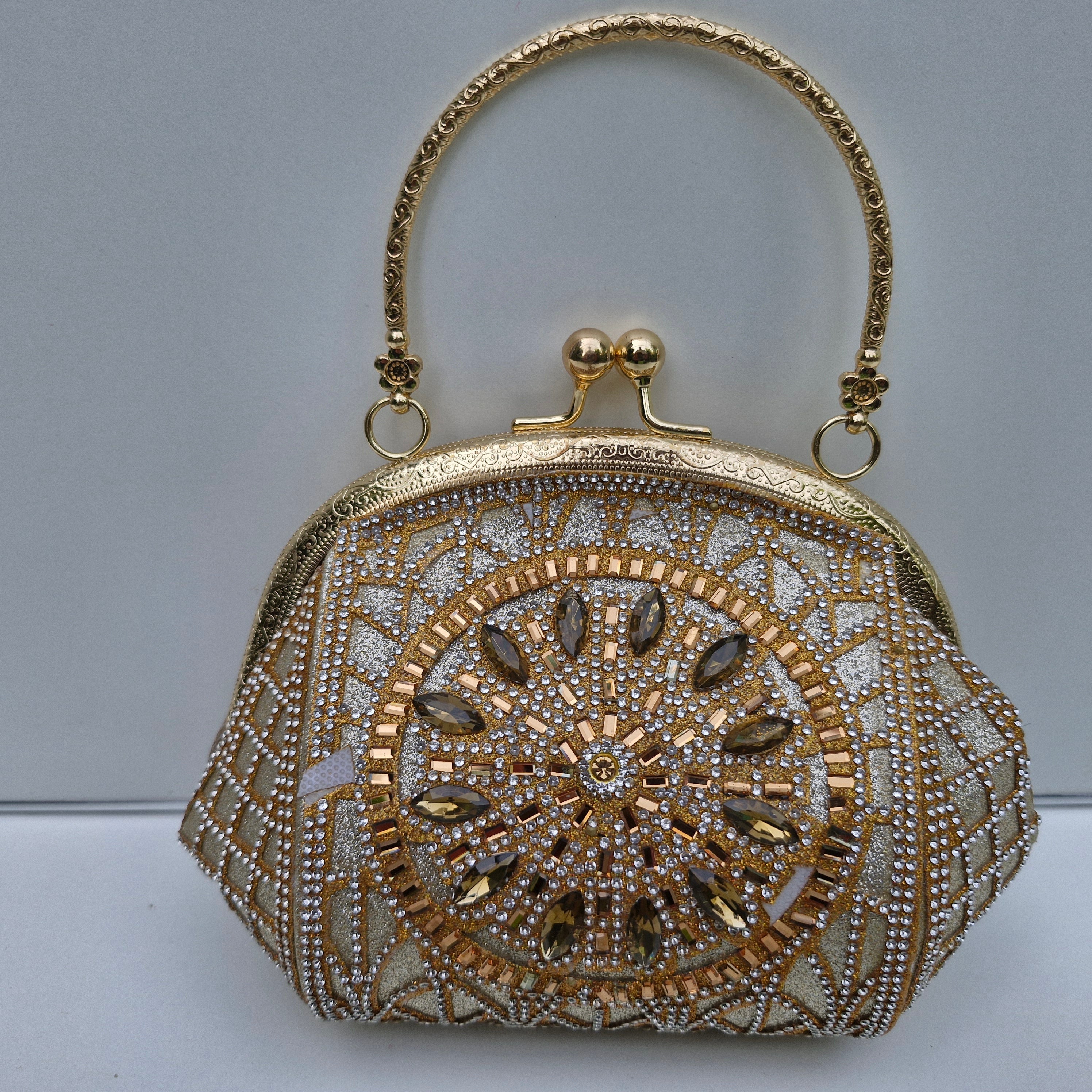 Silk Leaf Fancy Clutch 03