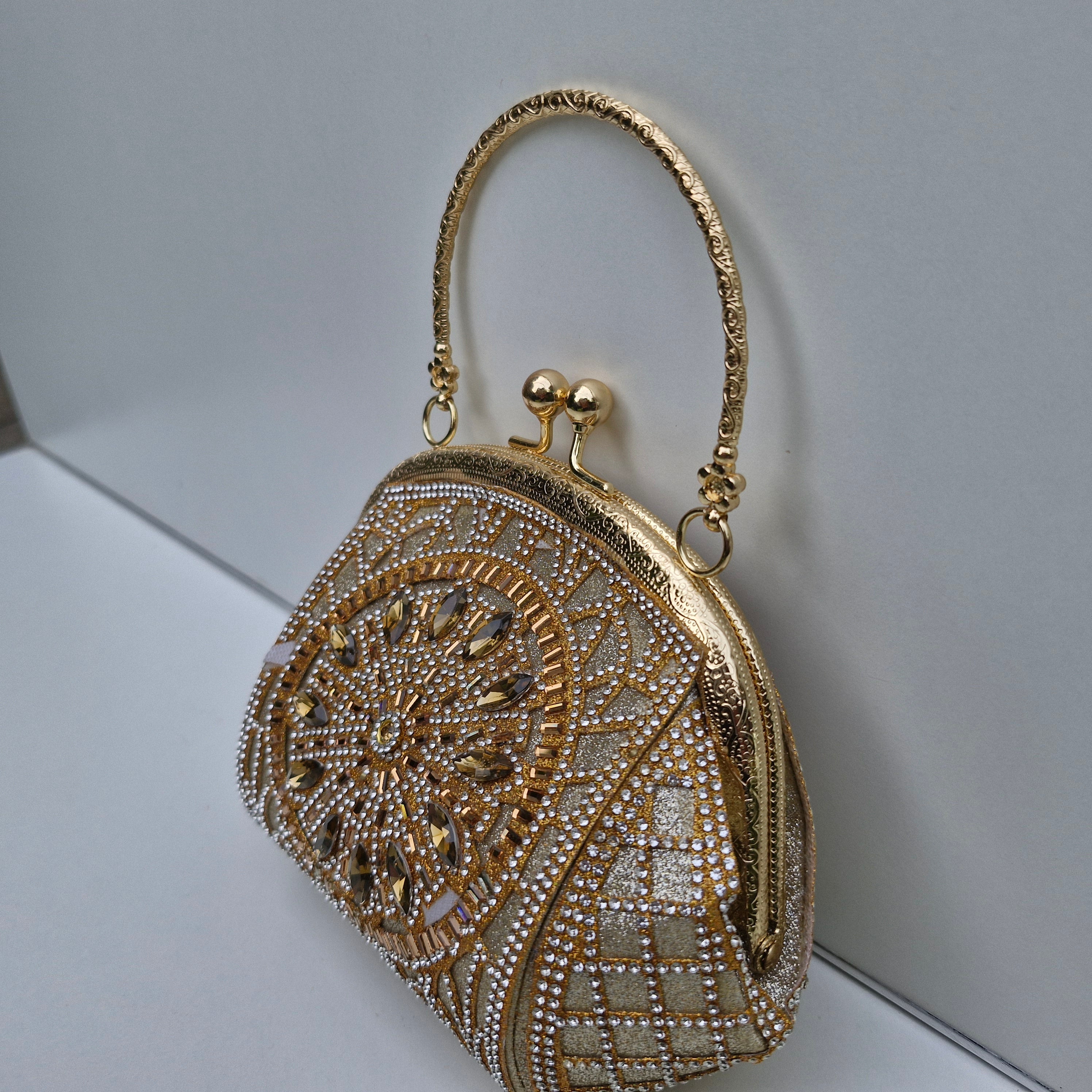 Silk Leaf Fancy Clutch 03