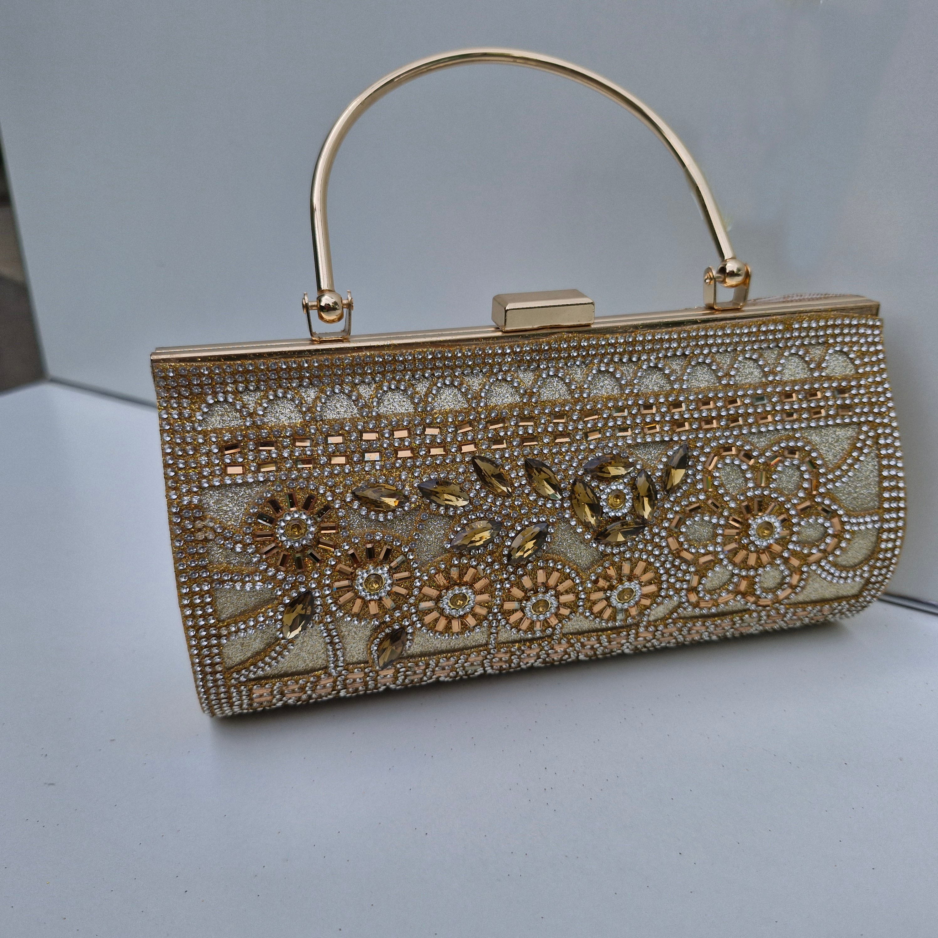 Silk Leaf Fancy Clutch 06